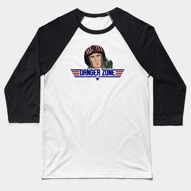 DangerZone Baseball T-Shirt by GoonyGoat